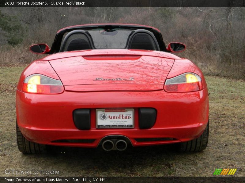 Guards Red / Black 2003 Porsche Boxster S
