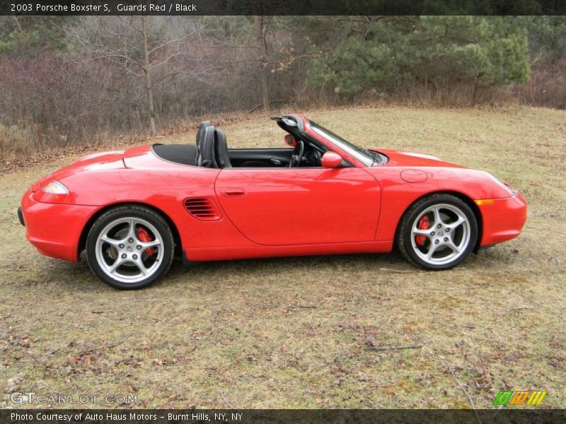 Guards Red / Black 2003 Porsche Boxster S