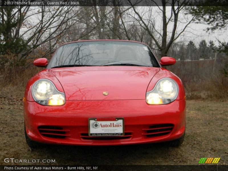 Guards Red / Black 2003 Porsche Boxster S