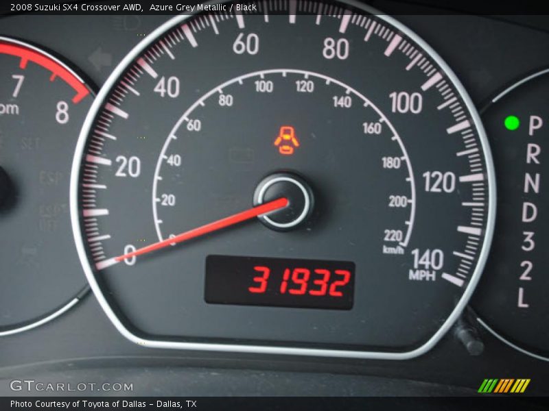 Azure Grey Metallic / Black 2008 Suzuki SX4 Crossover AWD