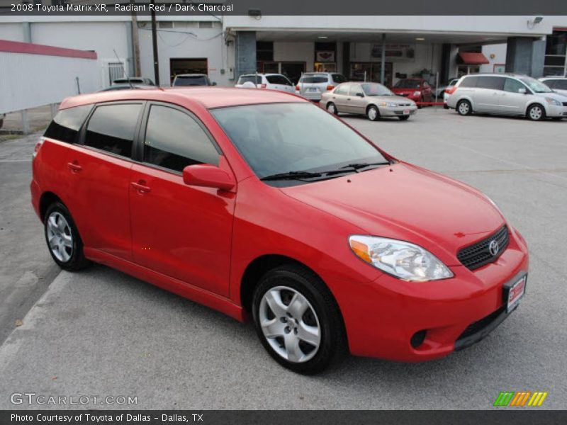 Radiant Red / Dark Charcoal 2008 Toyota Matrix XR