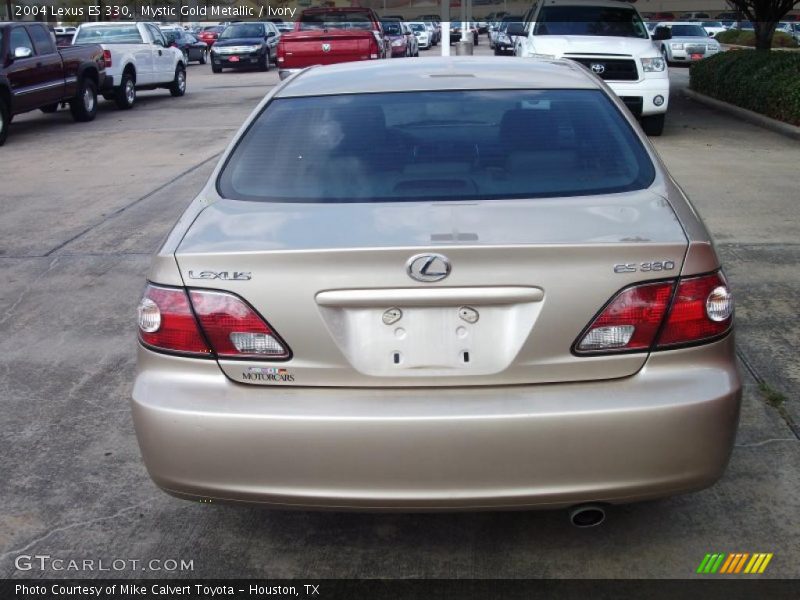 Mystic Gold Metallic / Ivory 2004 Lexus ES 330