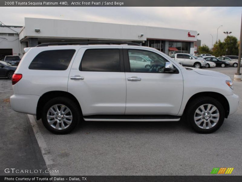 Arctic Frost Pearl / Sand Beige 2008 Toyota Sequoia Platinum 4WD