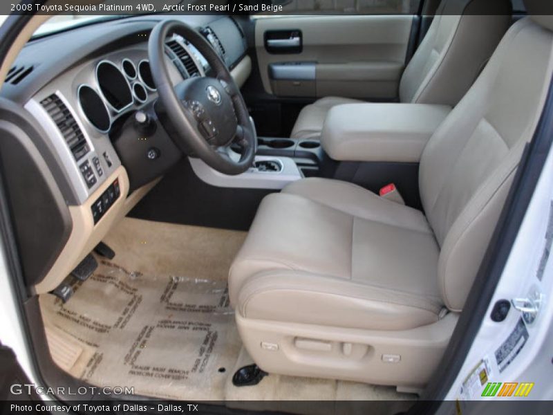  2008 Sequoia Platinum 4WD Sand Beige Interior