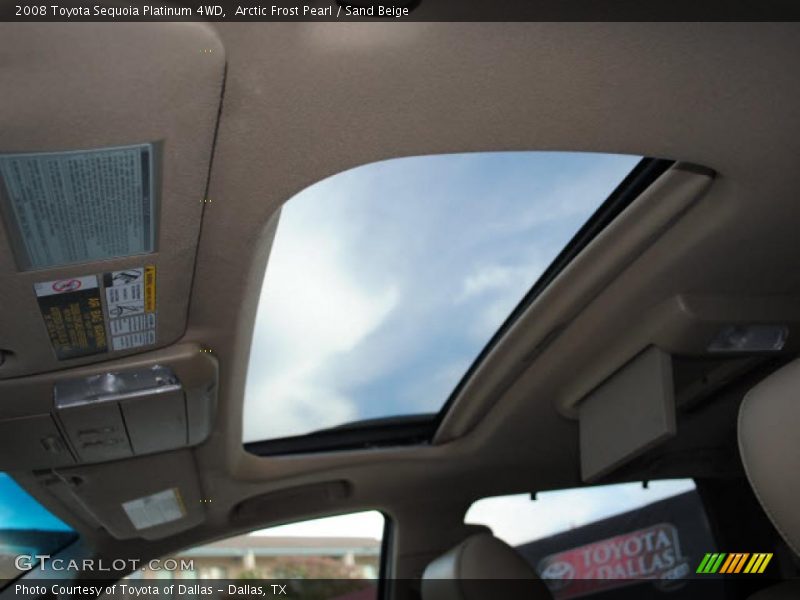 Sunroof of 2008 Sequoia Platinum 4WD
