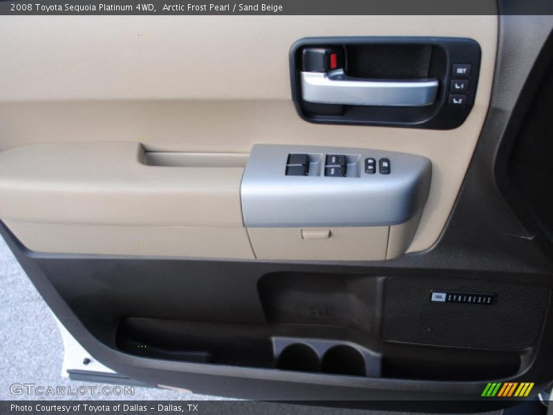 Arctic Frost Pearl / Sand Beige 2008 Toyota Sequoia Platinum 4WD