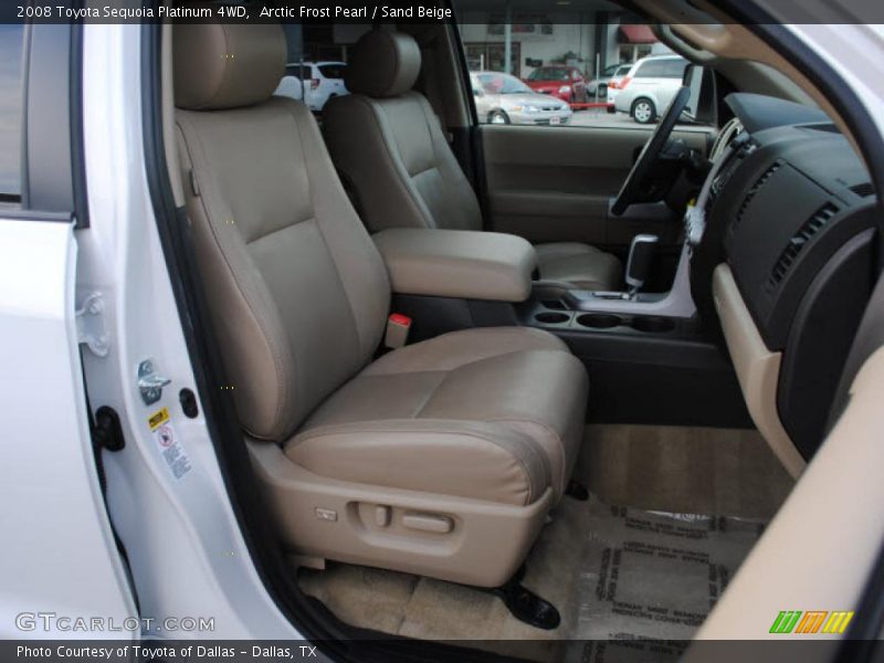 Arctic Frost Pearl / Sand Beige 2008 Toyota Sequoia Platinum 4WD