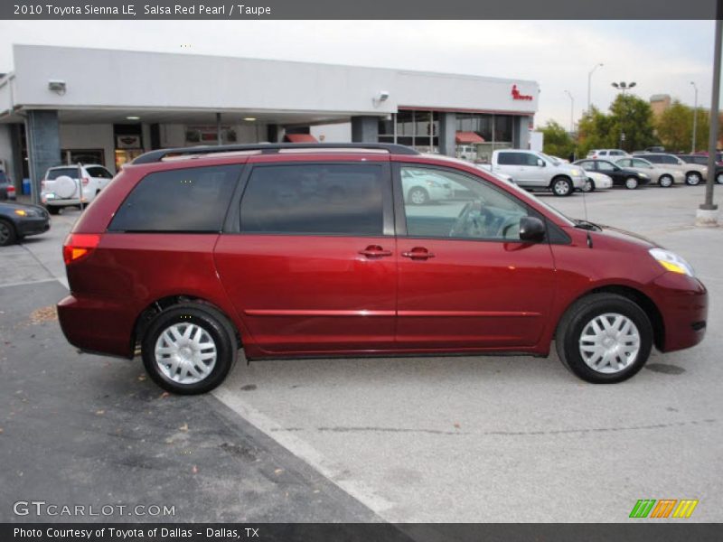 Salsa Red Pearl / Taupe 2010 Toyota Sienna LE