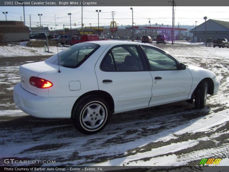 Bright White / Graphite 2002 Chevrolet Cavalier Sedan