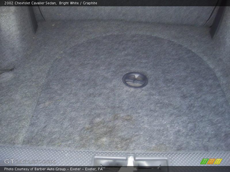 Bright White / Graphite 2002 Chevrolet Cavalier Sedan