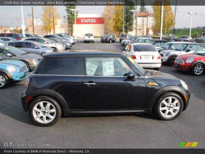Astro Black Metallic / Checkered Carbon Black/Black 2008 Mini Cooper Hardtop
