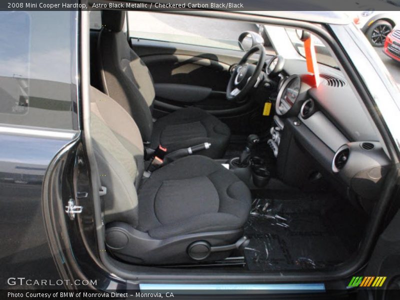 Astro Black Metallic / Checkered Carbon Black/Black 2008 Mini Cooper Hardtop