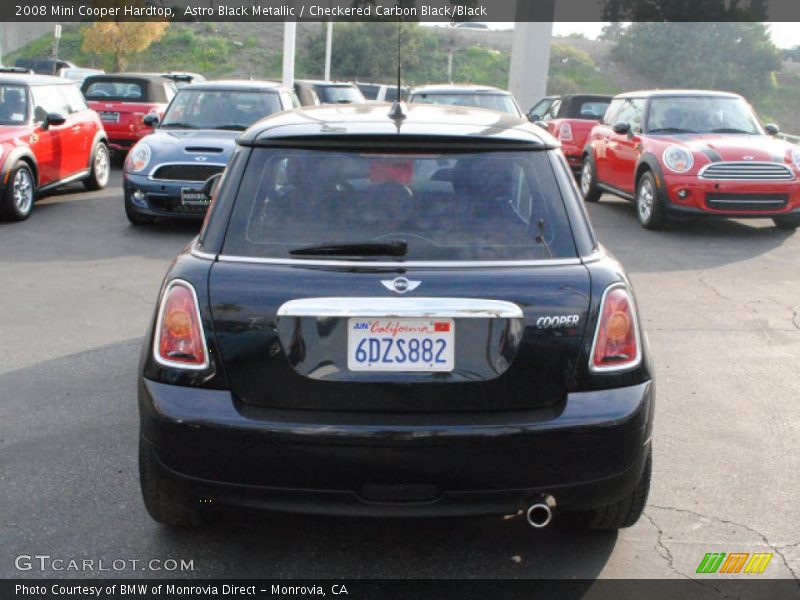 Astro Black Metallic / Checkered Carbon Black/Black 2008 Mini Cooper Hardtop