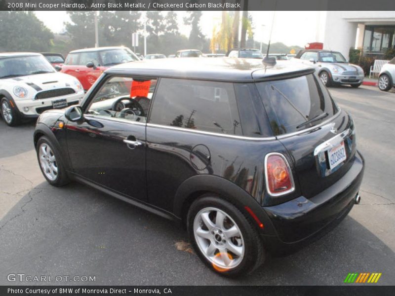 Astro Black Metallic / Checkered Carbon Black/Black 2008 Mini Cooper Hardtop