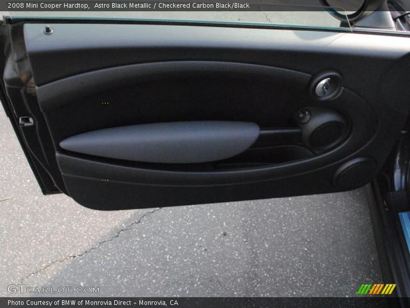 Astro Black Metallic / Checkered Carbon Black/Black 2008 Mini Cooper Hardtop