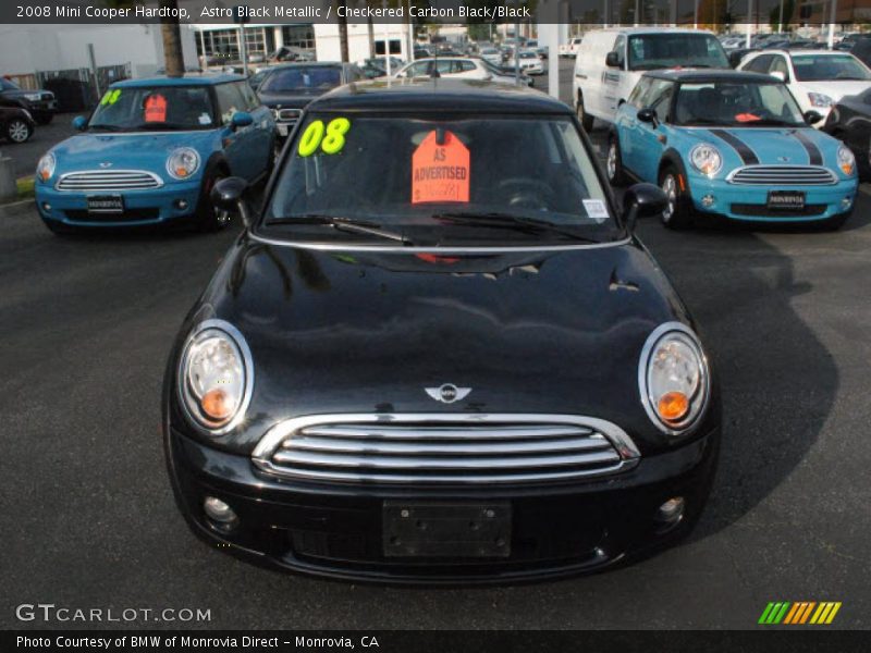 Astro Black Metallic / Checkered Carbon Black/Black 2008 Mini Cooper Hardtop