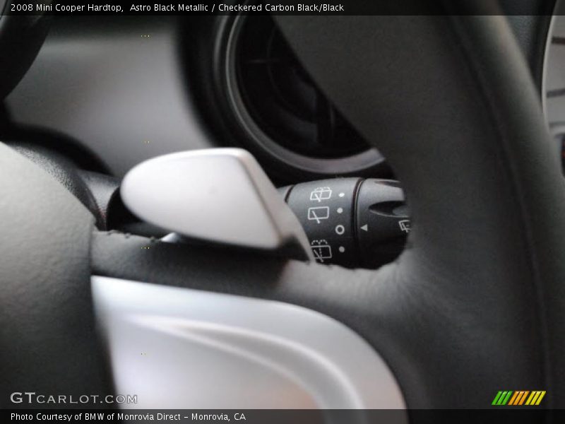 Astro Black Metallic / Checkered Carbon Black/Black 2008 Mini Cooper Hardtop