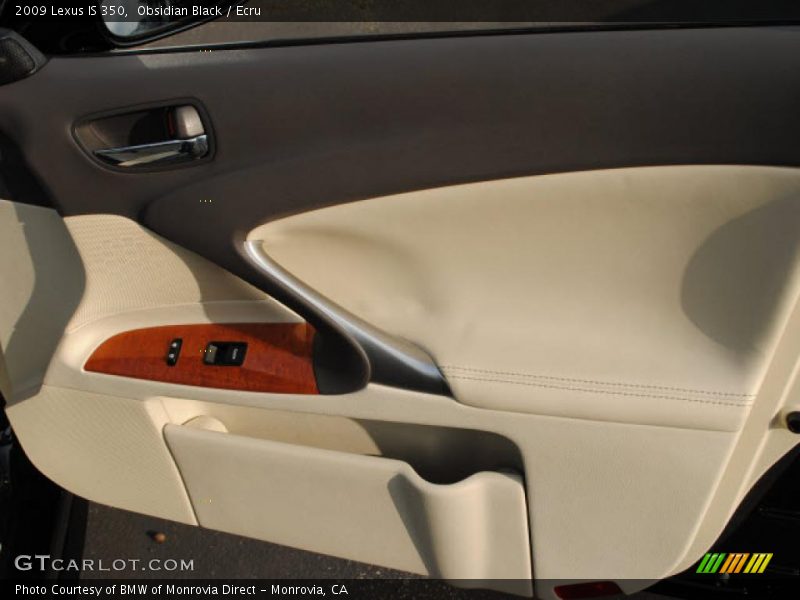 Obsidian Black / Ecru 2009 Lexus IS 350