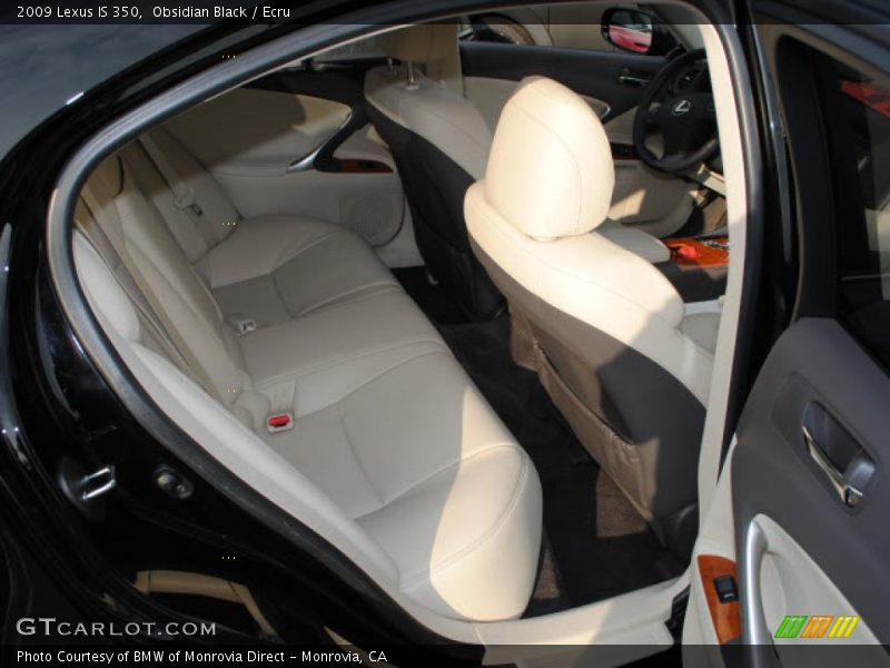 Obsidian Black / Ecru 2009 Lexus IS 350