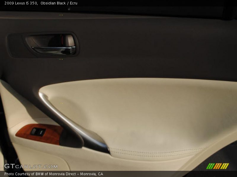 Obsidian Black / Ecru 2009 Lexus IS 350