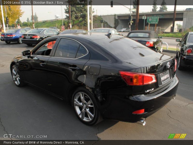 Obsidian Black / Ecru 2009 Lexus IS 350