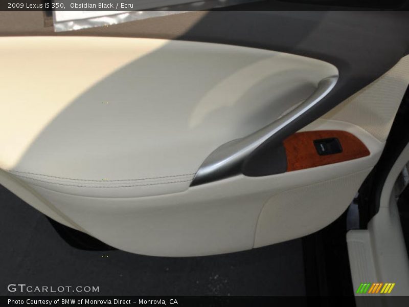 Obsidian Black / Ecru 2009 Lexus IS 350