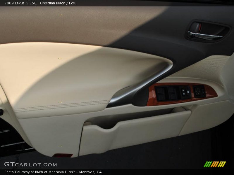 Obsidian Black / Ecru 2009 Lexus IS 350
