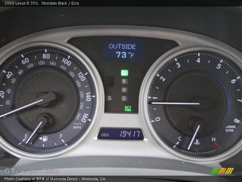  2009 IS 350 350 Gauges