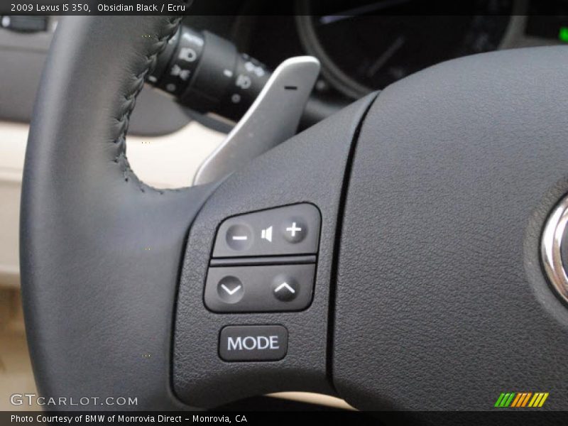 Obsidian Black / Ecru 2009 Lexus IS 350