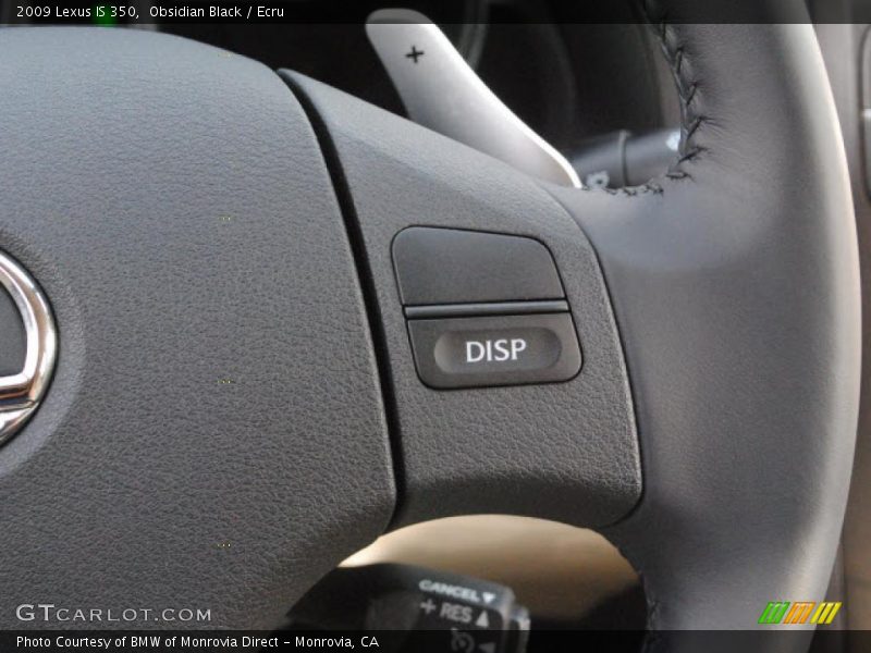 Obsidian Black / Ecru 2009 Lexus IS 350