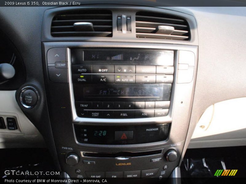 Obsidian Black / Ecru 2009 Lexus IS 350
