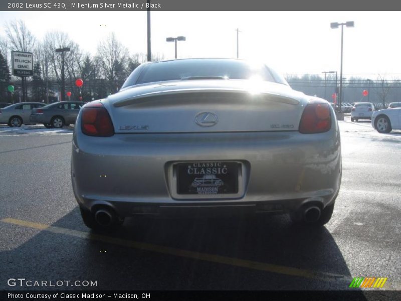 Millenium Silver Metallic / Black 2002 Lexus SC 430
