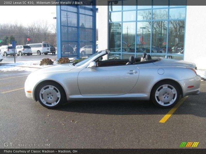 Millenium Silver Metallic / Black 2002 Lexus SC 430