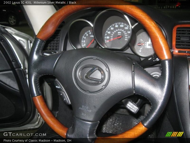Millenium Silver Metallic / Black 2002 Lexus SC 430