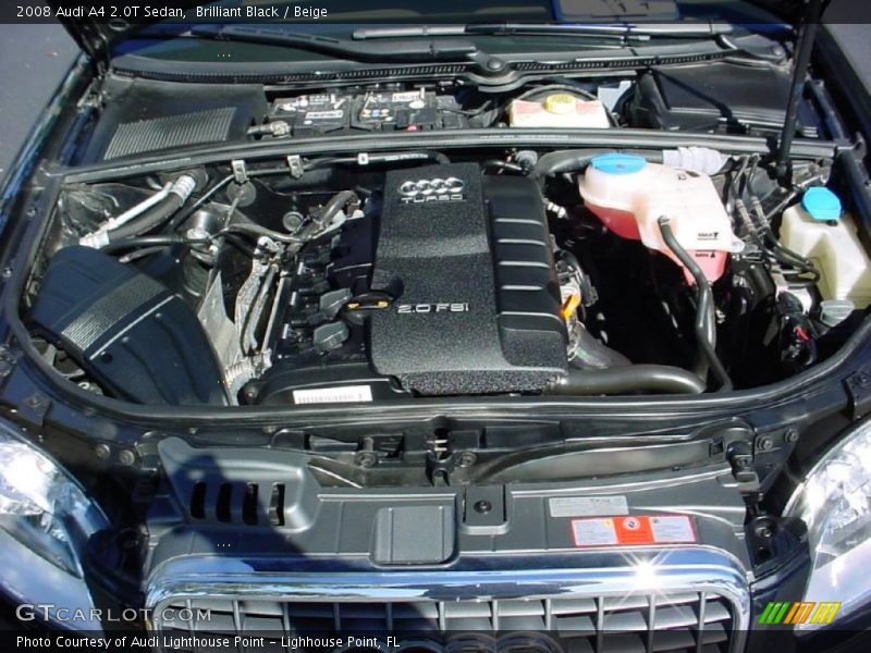 Brilliant Black / Beige 2008 Audi A4 2.0T Sedan
