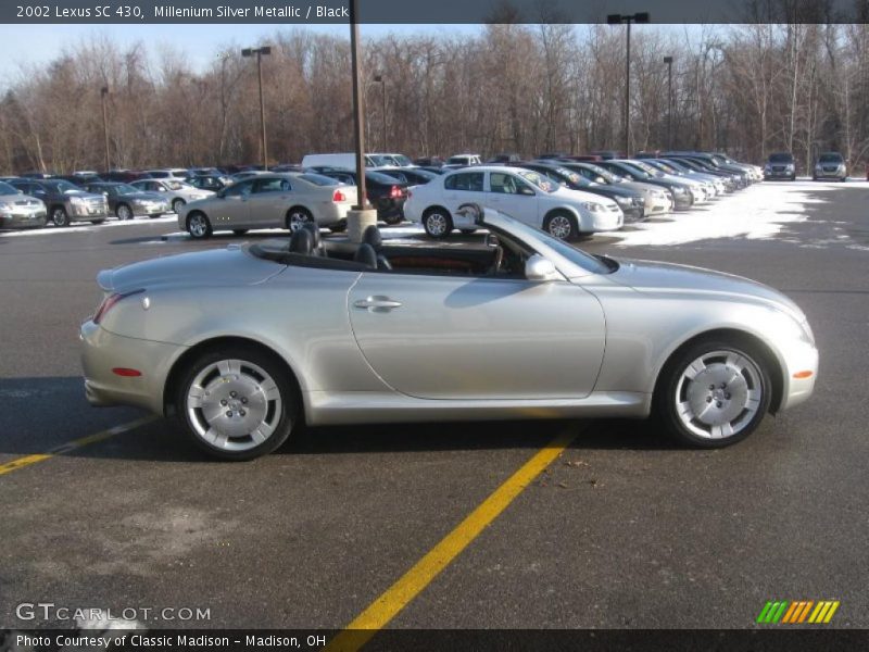 Millenium Silver Metallic / Black 2002 Lexus SC 430