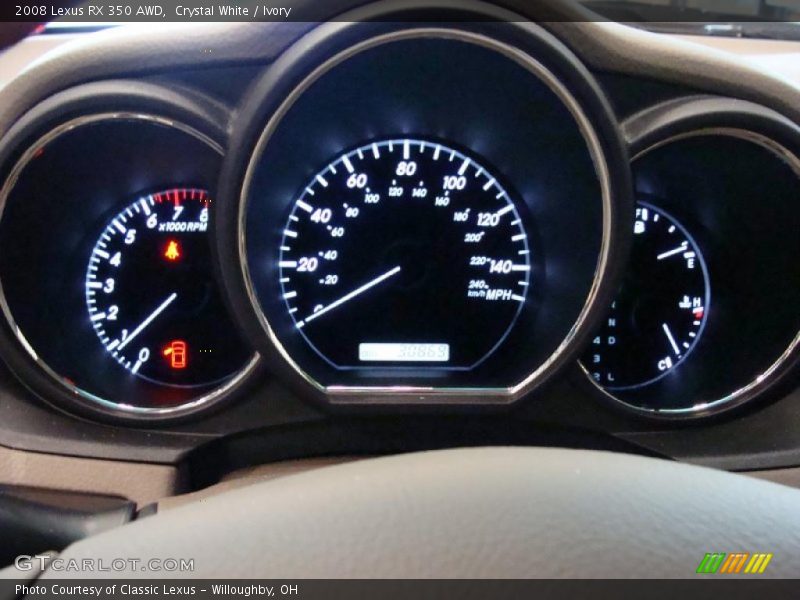 Crystal White / Ivory 2008 Lexus RX 350 AWD