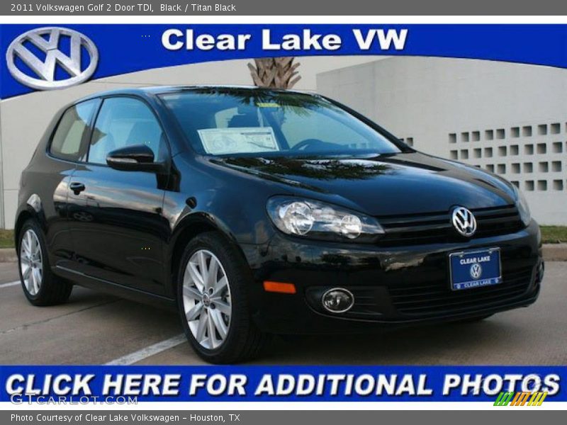 Black / Titan Black 2011 Volkswagen Golf 2 Door TDI
