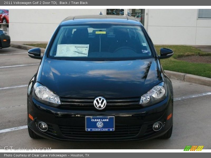Black / Titan Black 2011 Volkswagen Golf 2 Door TDI