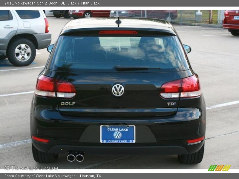 Black / Titan Black 2011 Volkswagen Golf 2 Door TDI