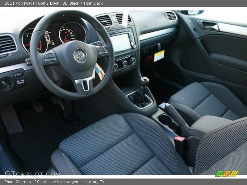 Titan Black Interior - 2011 Golf 2 Door TDI 