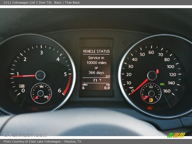  2011 Golf 2 Door TDI 2 Door TDI Gauges