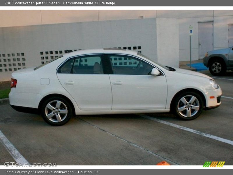 Campanella White / Pure Beige 2008 Volkswagen Jetta SE Sedan