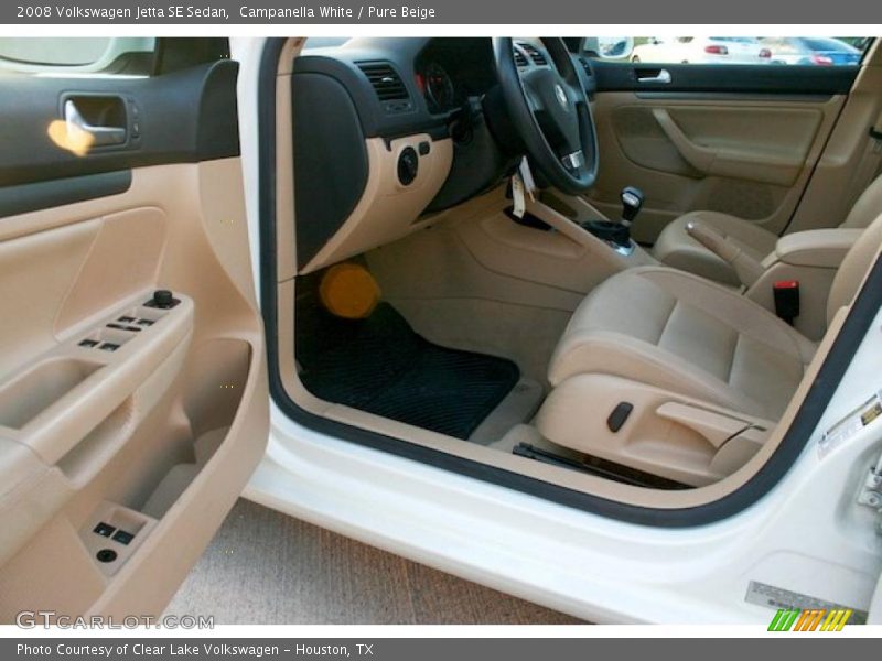 Campanella White / Pure Beige 2008 Volkswagen Jetta SE Sedan