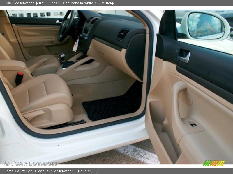 Campanella White / Pure Beige 2008 Volkswagen Jetta SE Sedan
