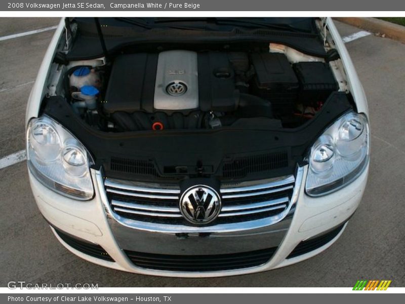 Campanella White / Pure Beige 2008 Volkswagen Jetta SE Sedan