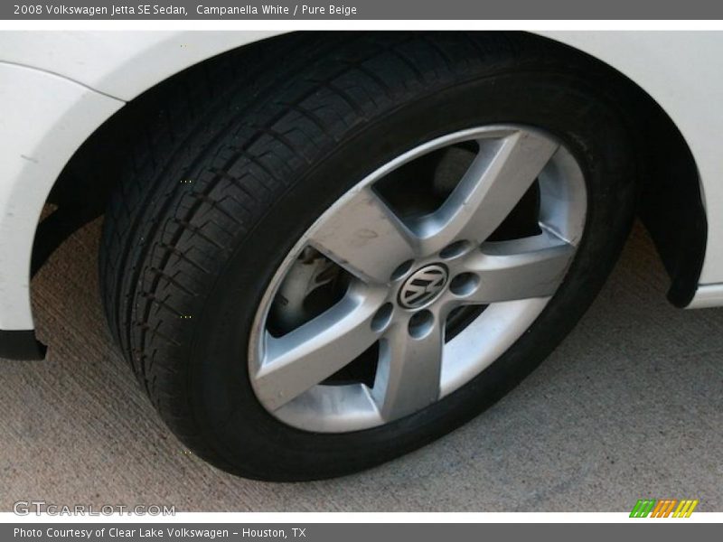 Campanella White / Pure Beige 2008 Volkswagen Jetta SE Sedan