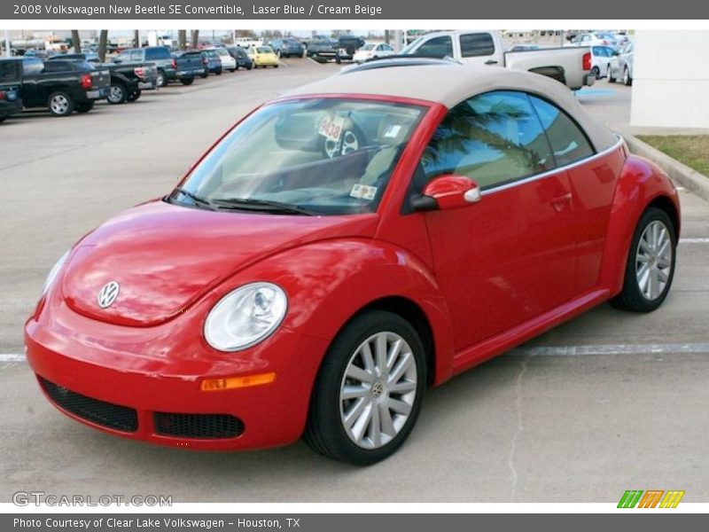Laser Blue / Cream Beige 2008 Volkswagen New Beetle SE Convertible