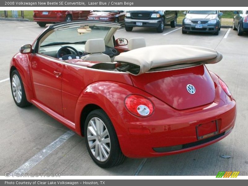 Laser Blue / Cream Beige 2008 Volkswagen New Beetle SE Convertible