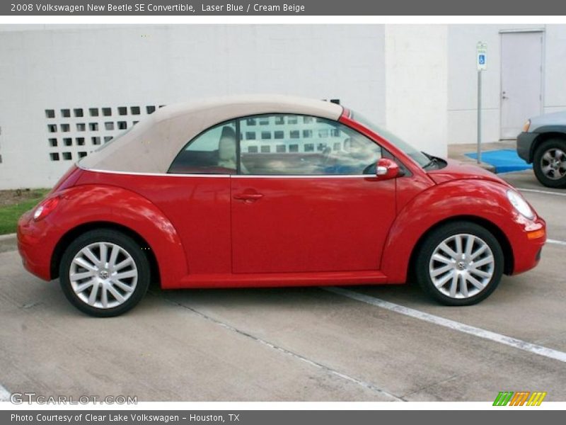 Laser Blue / Cream Beige 2008 Volkswagen New Beetle SE Convertible